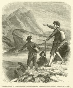 Fables de Gellert, Till Eulenspiegel (rytina) od French School
