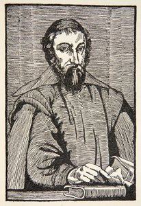 Fabri de Peiresc, kopie Borise Mestcherského (zemř. 1957), ilustrace z knihy Histoire de la Nation Francaise, Sciences, Volumes I & II, autor Gabriel Hanotaux (1853-1944), 1924. od French School