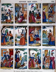 Pohádkové příběhy, cca 1840 (barevná litografie) od French School