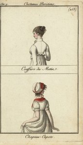 Módní účes a klobouk, Paris od French School
