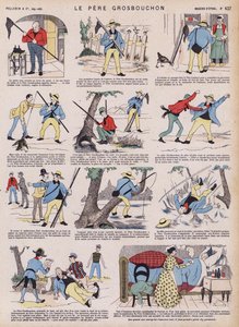Nešťastný rybářský výlet otce Grosbouchona (barva litho) od French School
