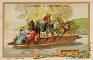 Trajekt (chromolitho) od French School