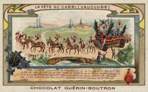 Festival of the Carri, Vaucluse, Francie (chromolitho) od French School
