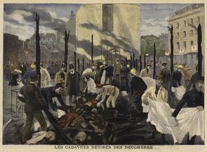 Požár na Bazar de la Charite, Paříž, 1897 od French School