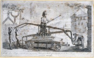 Požární čerpadlo v Lyonu v roce 1808 od French School