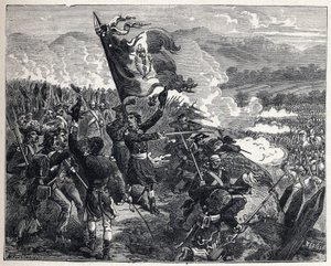 První koalice: plukovník Antoine Guillaume (Antoine-Guillaume) Rampon (1759-1842) v bitvě u Montenotte 12. od French School