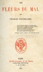 První vydání Les Fleurs du Mal od Charlese Baudelaira od French School