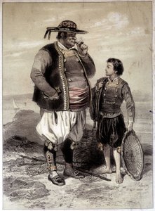 Rybáři z Douarnenezu, asi 1855 od French School