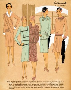 Fünf Tageskleider, Les Idées Nouvelles von French School