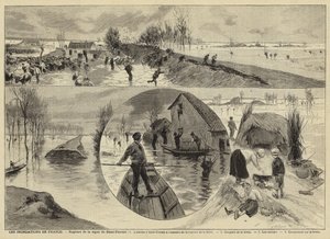 Povodně ve Francii, 1897 od French School