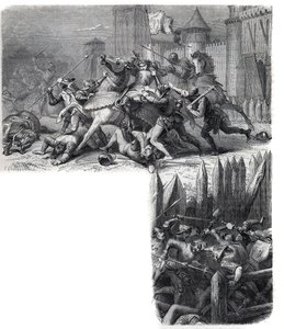 Florencie vstupuje do povstání (války „Osmi svatých“) proti návratu Svatého obležení do Říma. Papež Gregoire XI Pierre Roger de Beaufort od French School