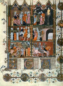 Fr 22495 f9 Křížové výpravy: Dobytí Jeruzaléma Turky a masakr křesťanů, z Le Roman de Godefroy de Bouillon od French School