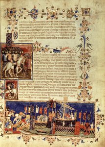 Fr 4274 fol.6 Odjezd na křížové výpravy, 1352 od French School