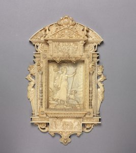 Zarámovaný reliéf lovkyně Diany, kolem roku 1850 od French School