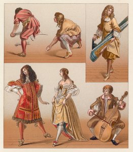 Kostým Francie XVII. centu od French School