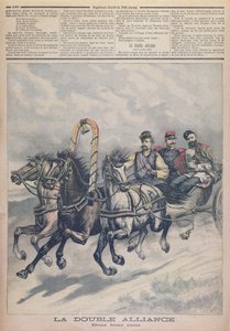 Francouzsko-ruská aliance, ilustrace z le Petit Journal, 1893 od French School