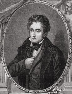 Francois-Rene, vikomt de Chateaubriand (1768-1848) z knihy Louise Blanca (1811-82) "Histoire de la Revolution Francaise". od French School
