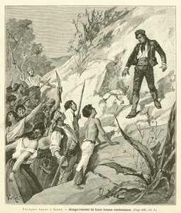 Francois Arago v Alžíru (rytina) od French School