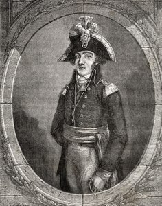 Francois Hanriot z „Histoire de la Revolution Francaise“ od Louise Blanca (1811-82) od French School