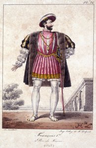Francois I, král Francie se narodil v Cognacu v roce 1494 a zemřel v Rambouillet v roce 1547. od French School