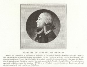 Francois Joseph Westermann , francouzský politik a generál francouzských revolučních válek od French School