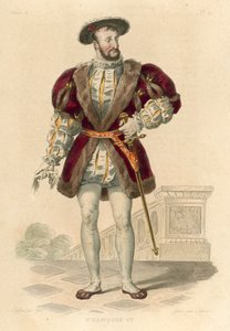 Francois Premier (barevná rytina) od French School