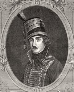 Francois Severin Marceau-Desgraviers, z knihy Louise Blanca (1811-82) "Histoire de la Revolution Francaise". od French School