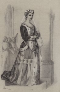Francoise De Bretagne, vévodkyně z Bretaně (rytina) od French School