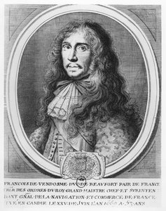 François de Bourbon, vévoda z Beaufortu (rytina) od French School