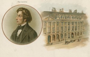 Frederic Chopin , polský skladatel a virtuózní pianista od French School