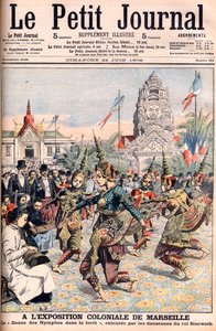 Francouzská koloniální výstava v Marseille - ilustrace pro Le Petite Journal, 24. června 1906 (rytina) od French School