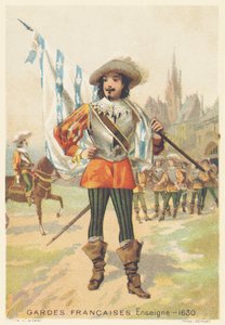 Francouzská garda, praporčík v roce 1630 (Regiment d