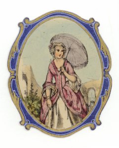 Francouzská dáma se slunečníkem od French School