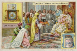 Francouzský masový extrakt (Bouillon), císař Karel Veliký od French School