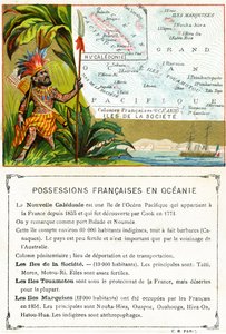 Francouzský majetek v Oceánii, c.1890 od French School