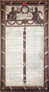 Francouzská revoluce: Deklarace lidských a občanských práv (litografie. 18. století) od French School