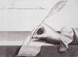 Francouzská kaligrafie: “” L