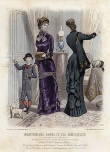 Francouzská módní deska, konec 19. století od French School