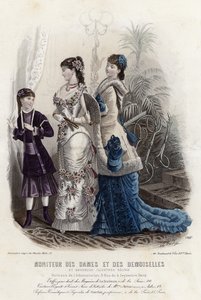 Francouzská módní deska, konec 19. století od French School