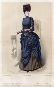 Francouzská módní deska, konec 19. století od French School