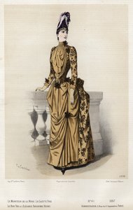 Francouzská módní deska, konec 19. století od French School