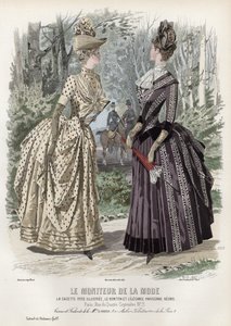 Francouzská módní deska, konec 19. století od French School