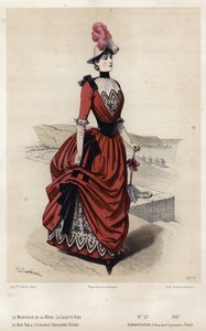 Francouzská módní deska, konec 19. století od French School
