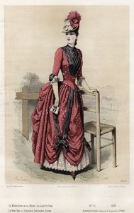 Francouzská módní deska, konec 19. století od French School