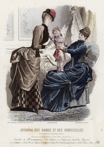 Francouzská módní deska, konec 19. století od French School