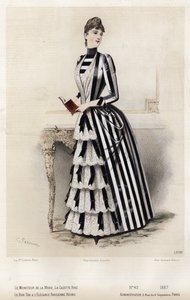 Francouzská módní deska, konec 19. století od French School