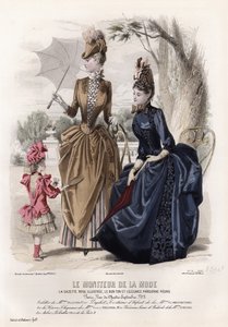 Francouzská módní deska, konec 19. století od French School