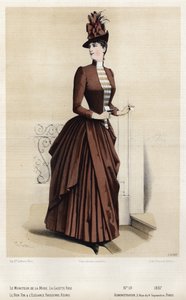 Francouzská módní deska, konec 19. století od French School