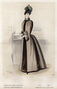 Francouzská módní deska, konec 19. století od French School