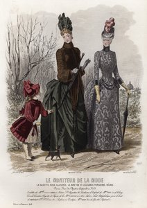 Francouzská módní deska, konec 19. století od French School